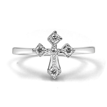 925 Sterling Silver American Diamond Ring for Women (RR1239)