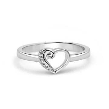 925 Silver Floral American Diamond Ring for Women (RR1198)