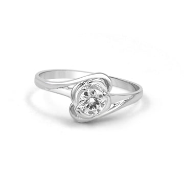 925 Sterling Silver American Diamond Ring for Women (RR1250)