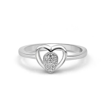 925 Sterling Silver American Diamond Ring for Women (RR1261)