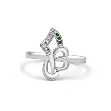 925 Sterling Silver American Diamond Ring for Women (RR1242)