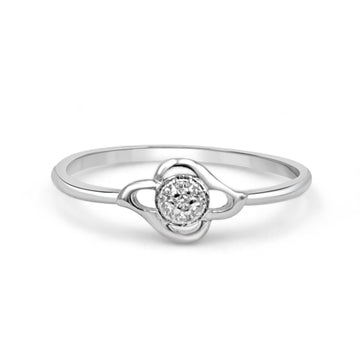 925 Sterling Silver American Diamond Ring for Women (RR1245)